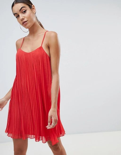 Missguided Pleated Swing Dress | ASOS US