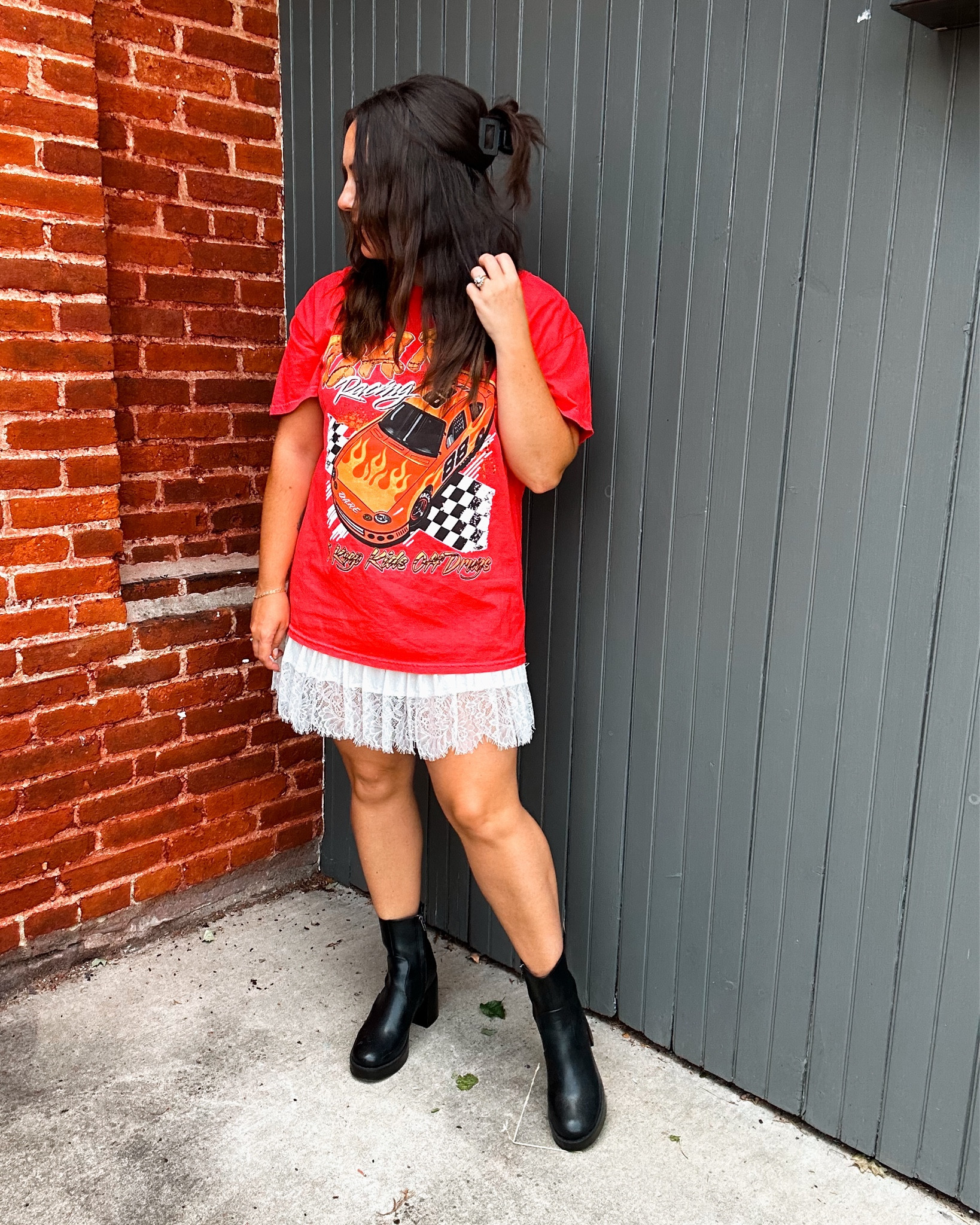 Fit Check!!!!! 
I'm living for the graphic tee look over this skirt! It gives me so many options.. and people think it's a dress! I've styled this skirt three different ways so far and can't wait to keep doing more. 

Skirt - medium
Tee - XL 
Shoes - 8 (mine are from a boutique but found almost an identical pair below!!)
Also a bunch of graphic options for $20 or less as well as shoes I'd wear with these outfits for a similar vibe!

#LTKFindsUnder50 #LTKStyleTip #LTKSummerSales