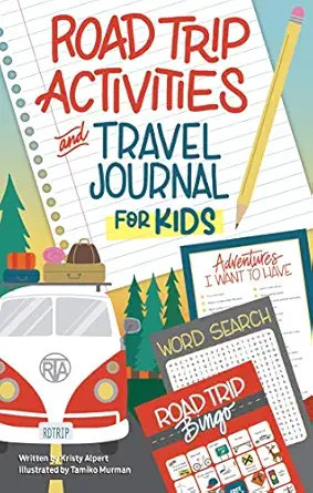 Road Trip Activities and Travel Journal for Kids (Happy Fox Books) Over 100 Games, Mazes, Mad Lib... | Amazon (US)