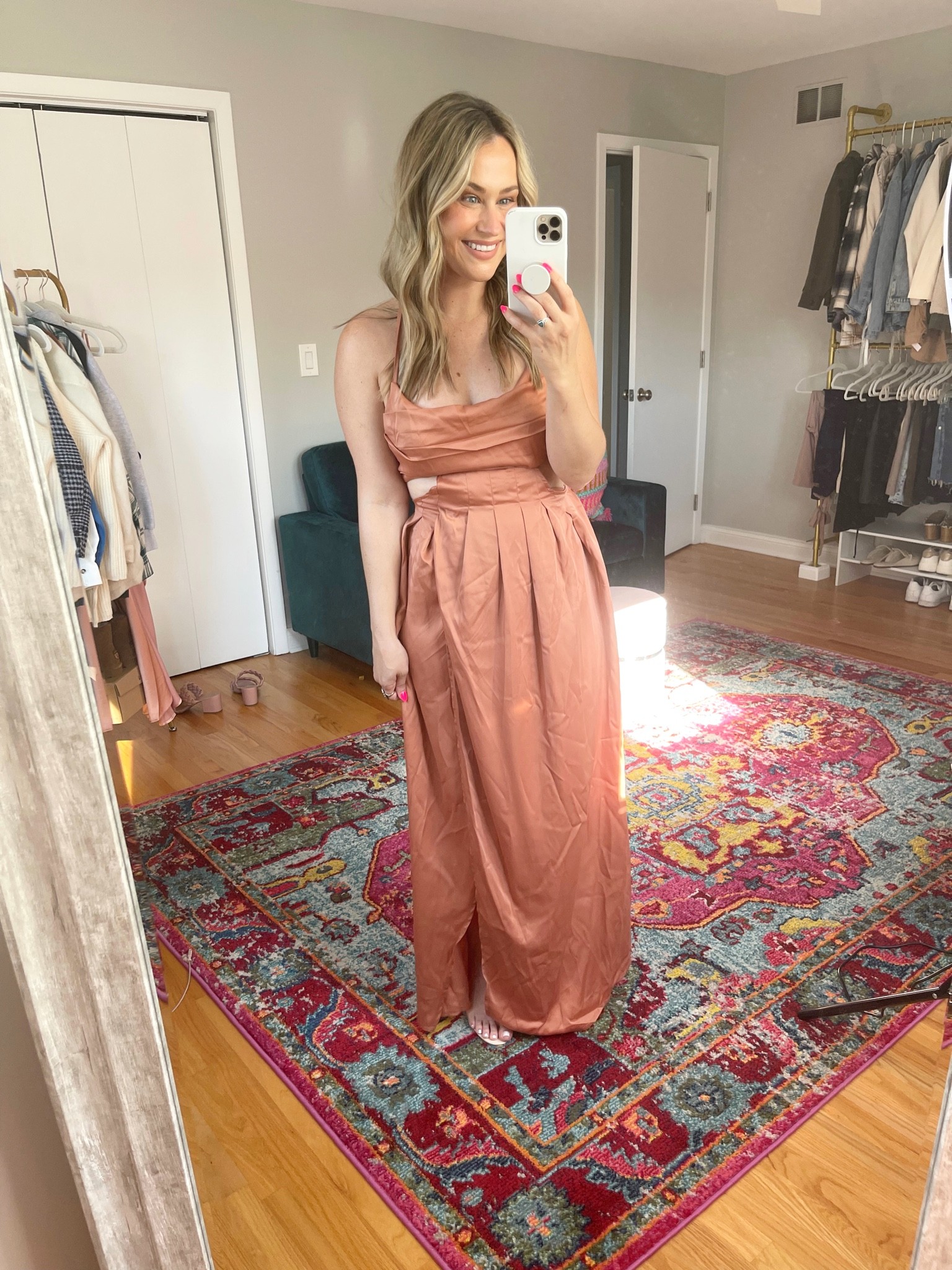 Wedding guest dress for destination wedding / maxi dress / vacation dress / amazon fashion find / clear heels

#LTKshoecrush #LTKwedding #LTKunder50