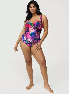 Slim Fix Push-Up Cheeky One Piece Swimsuit | Torrid (US & Canada)