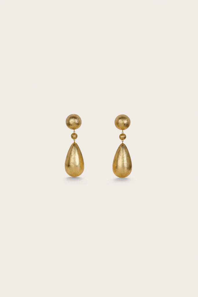 EVIANA EARRING - GOLD FOILED WOOD | Cult Gaia - US