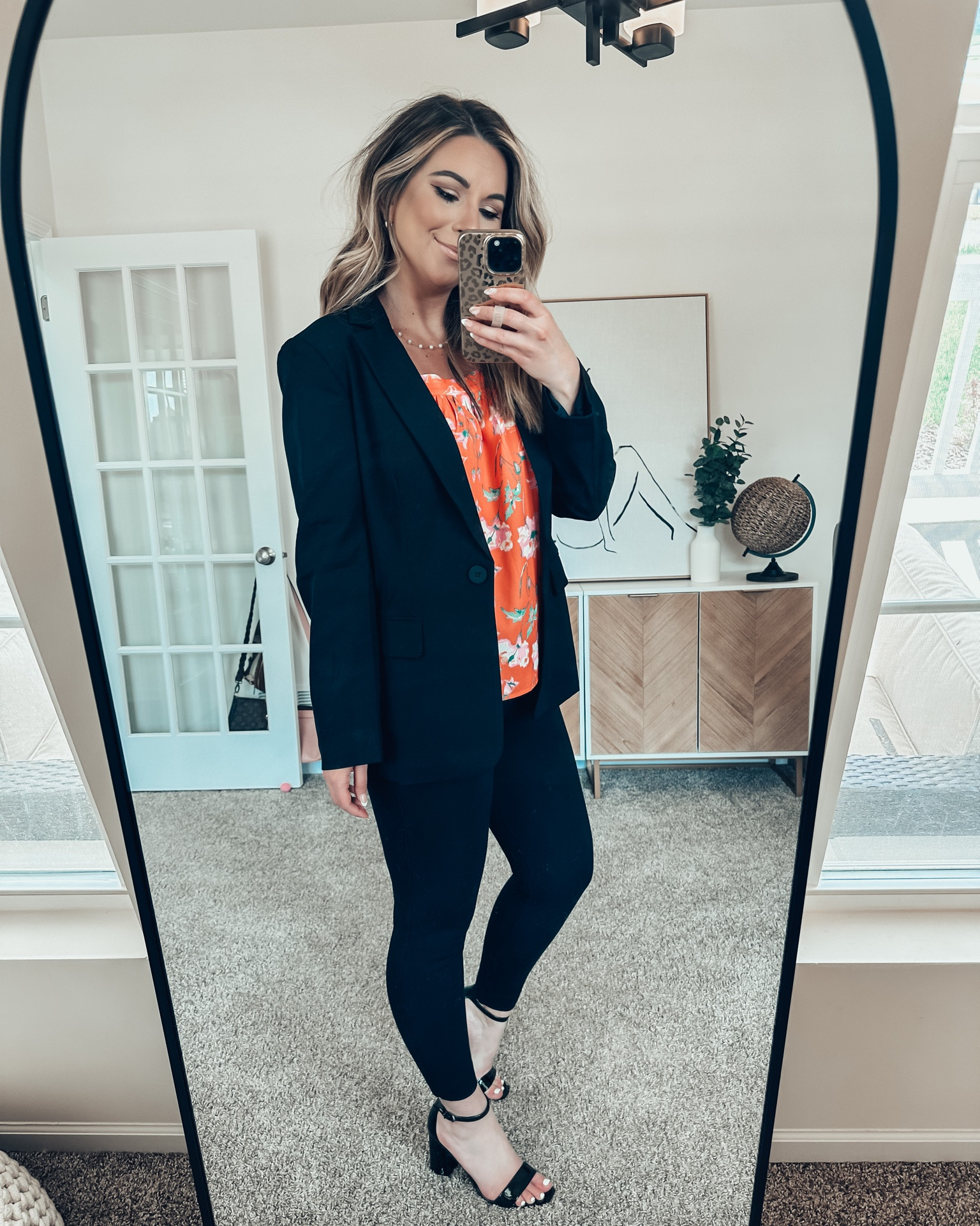 Women’s workwear, business casual outfit ideas, business professional outfits ideas, interview outfit ideas 

Linked exact and similar items I also own! 

Black Blazer - M TTS 
Floral Top - M TTS 
Spanx Pants - M Regular TTS 
Patent Leather Black Block Heels - 8 TTS 

#LTKworkwear #LTKFind #LTKstyletip
