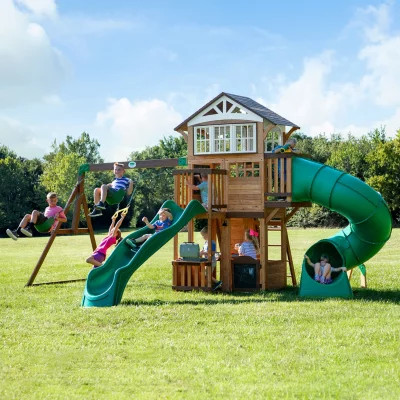 Backyard Discovery Bristol Point Cedar Swing Set/Playset | Sam's Club