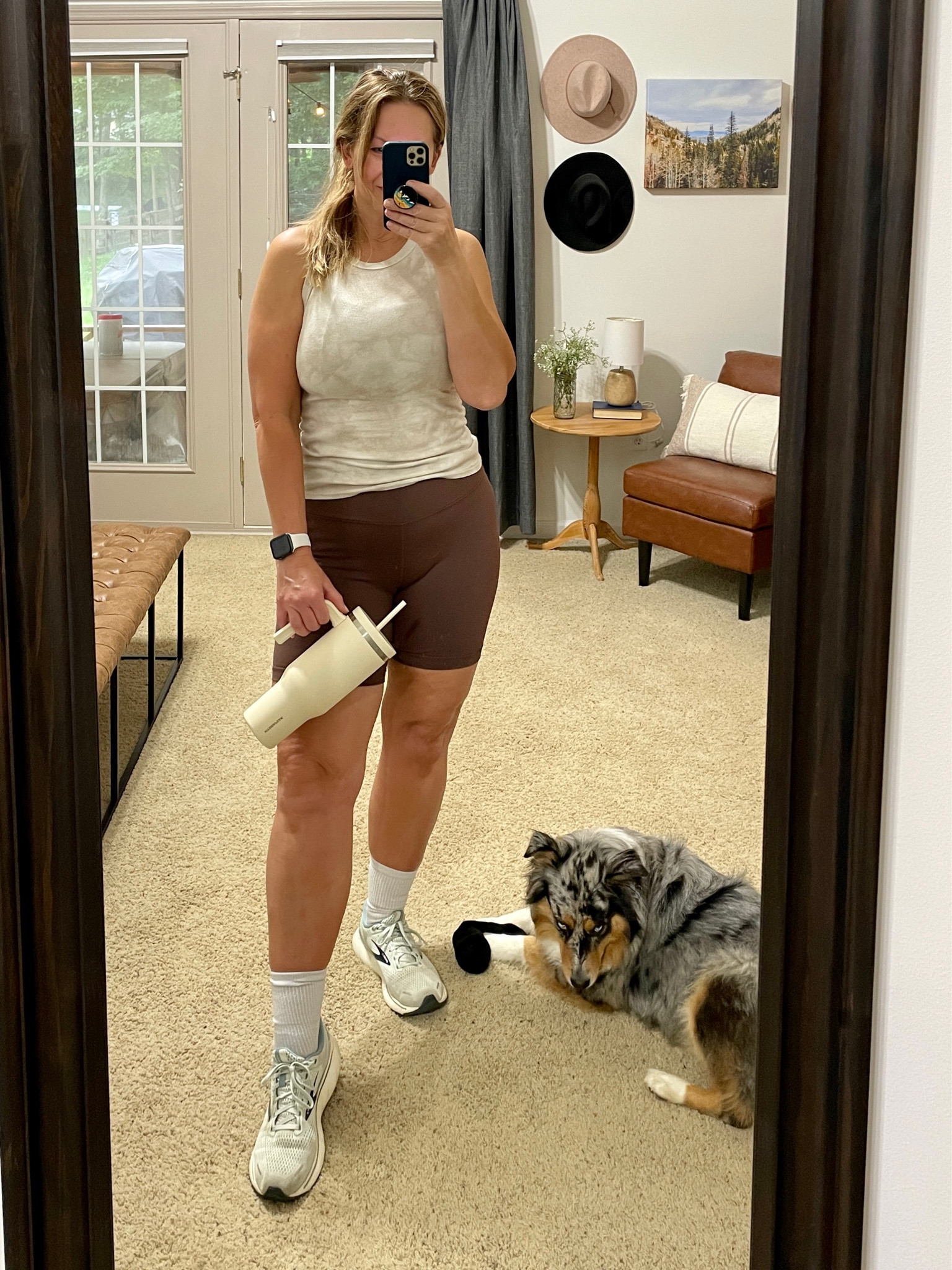 Workout OOTD. Athletic wear. Performance gear. Lululemon. Biker shorts. 
Tank is from last year, linked similar options  

#LTKmidsize #LTKfitness #LTKcurves