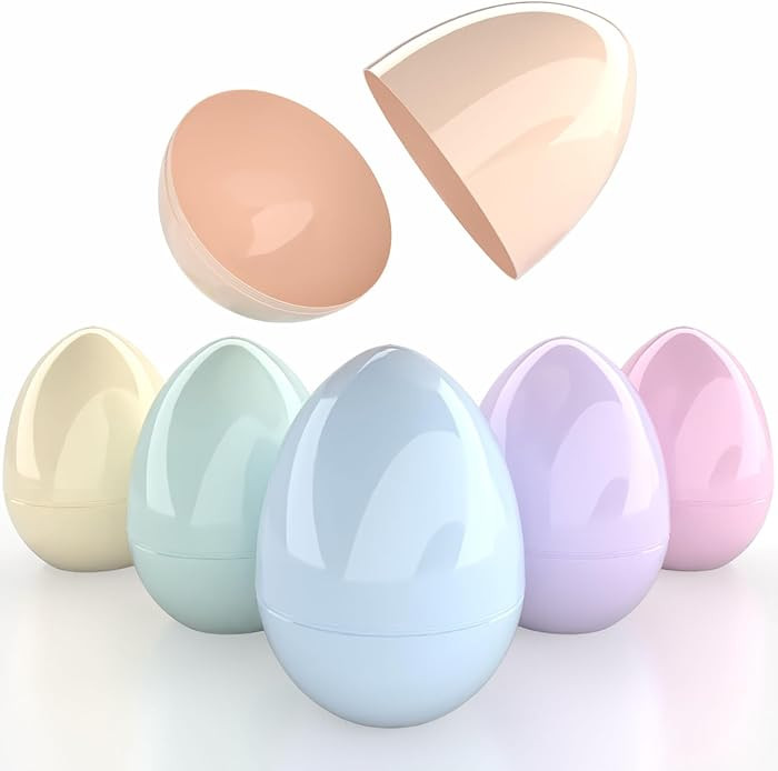 The Dreidel Company Massive Pastel Fillable Easter Eggs Colorful Bright Plastic Easter Eggs, Perf... | Amazon (US)