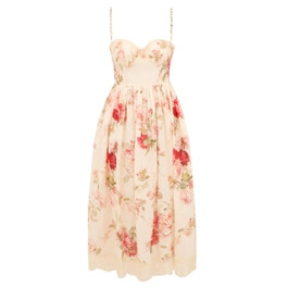 Roselight Picnic Midi Dress - Cream Rose Floral            
        
            

    
    
    ... | ZIMMERMANN (US, CA, EU, MENA)
