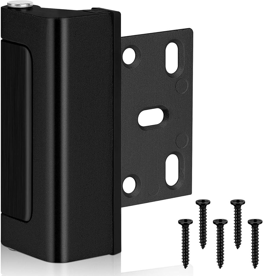 Home Security Door Lock Reinforcement Black Child Proof Door Lock Latch Aluminium Alloy Security ... | Amazon (US)