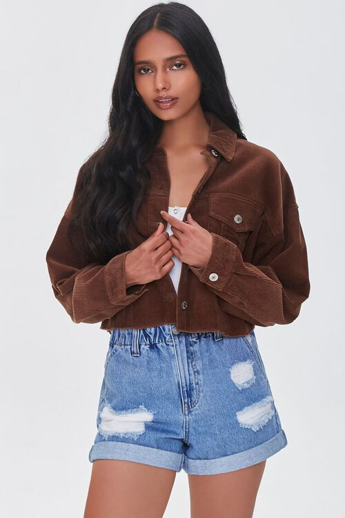 Corduroy Flap-Pocket Jacket | Forever 21 (US)