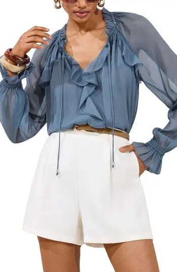 Ruffle Sheer Top | Nordstrom