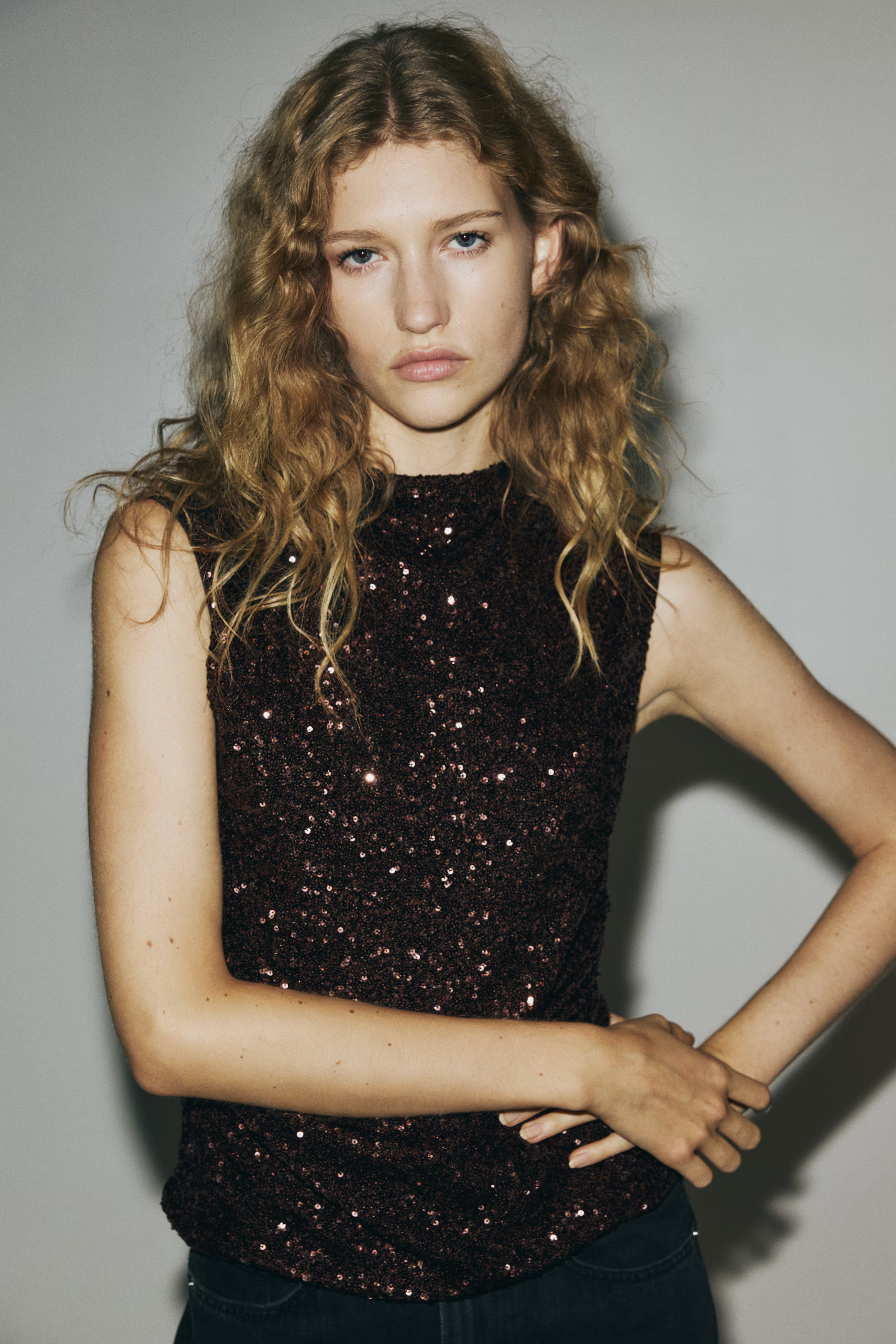 Sequined top | H&M (UK, MY, IN, SG, PH, TW, HK)