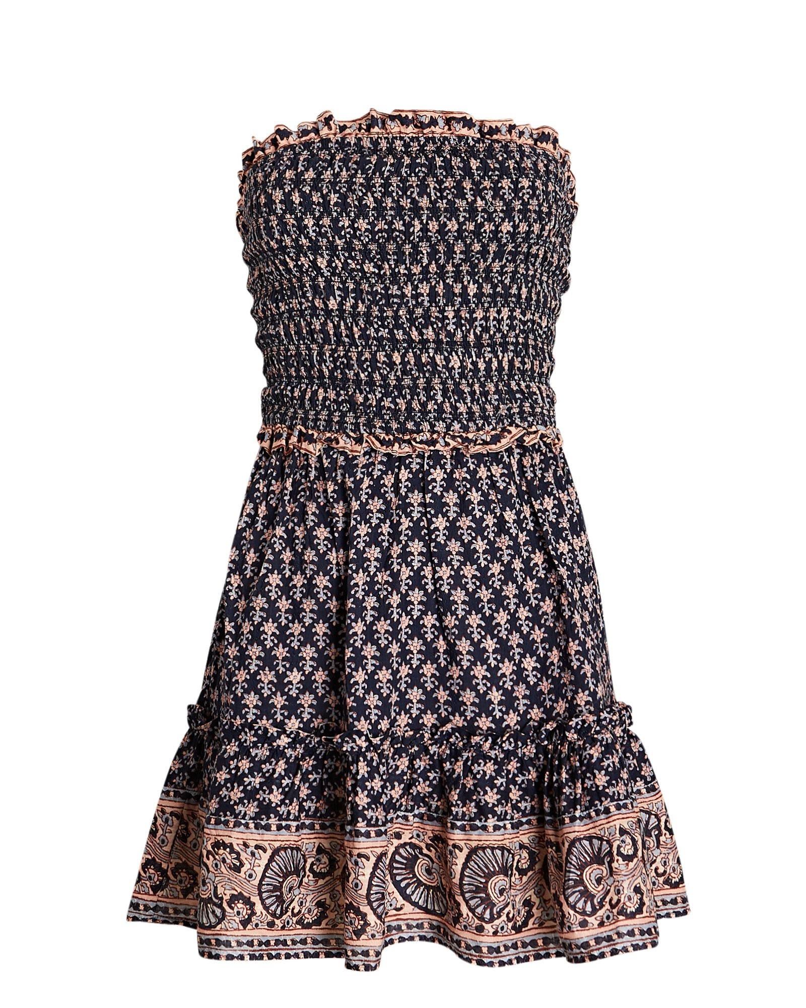 Jasper Smocked Floral Mini Dress | INTERMIX