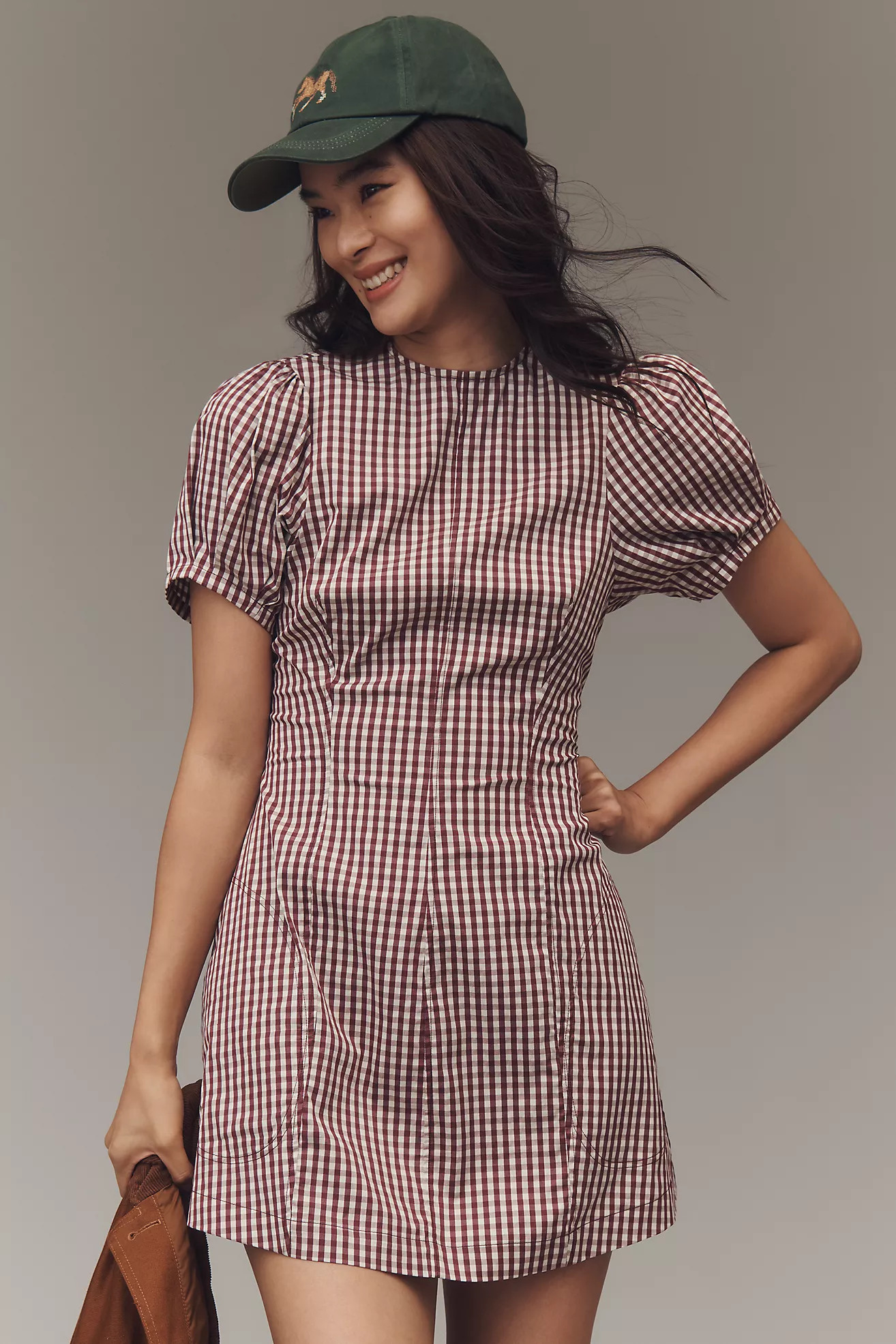 WeWoreWhat Short-Sleeve Fit & Flare Mini Dress | Anthropologie (US)
