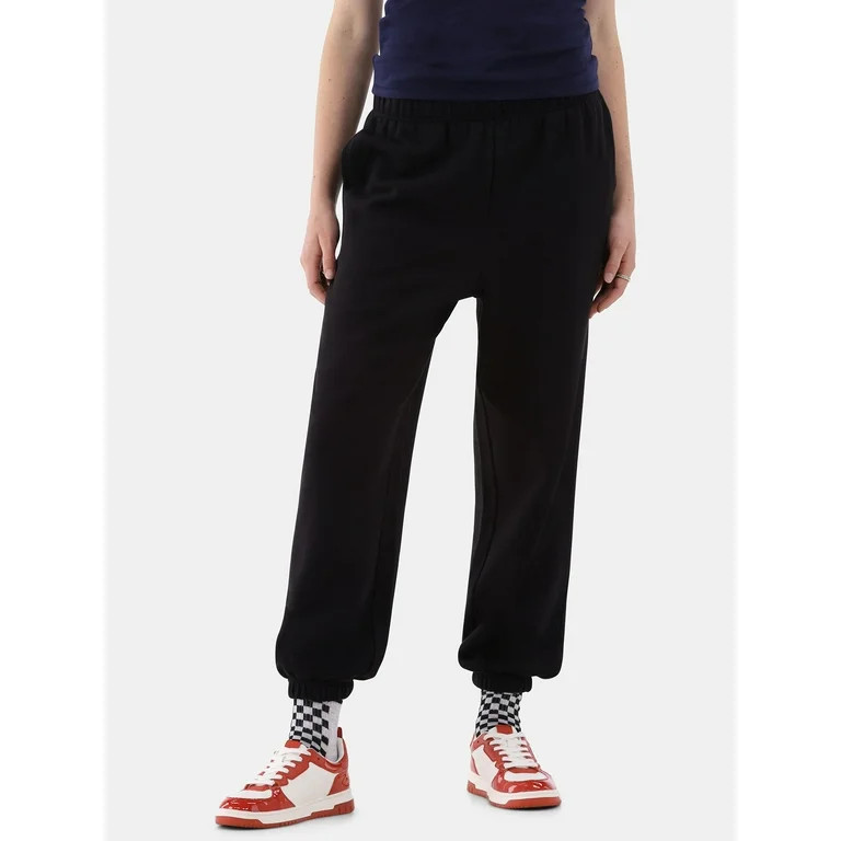No Boundaries Fleece Jogger Pants, 28” Inseam, Women’s | Walmart (US)