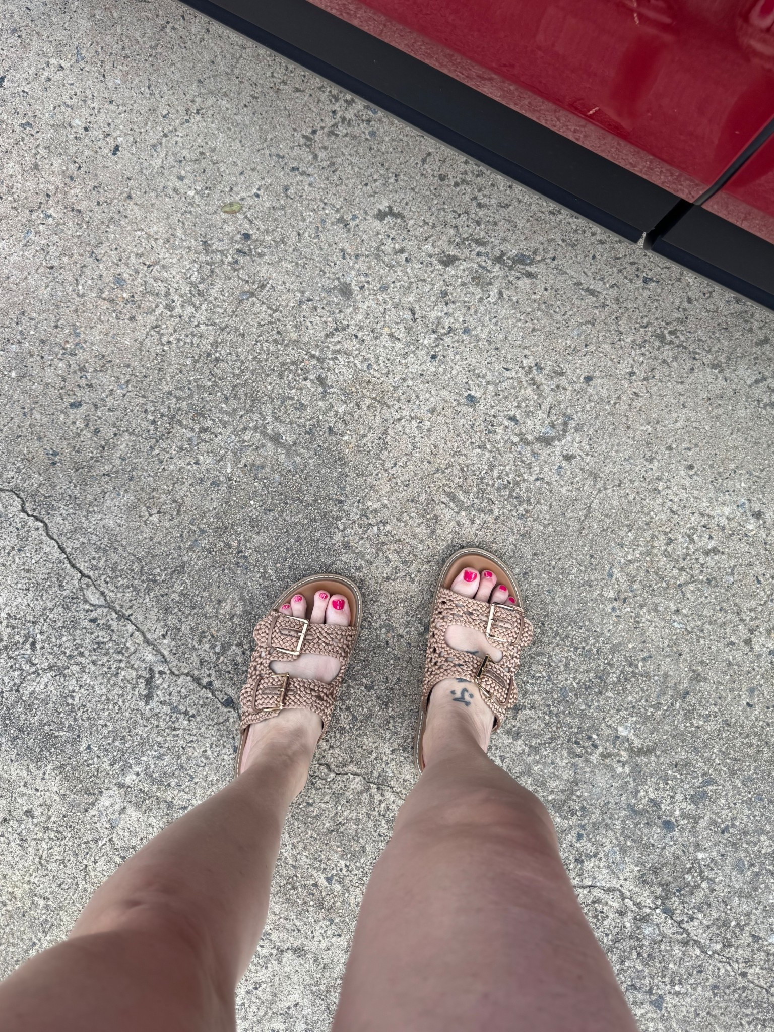 Wearing these on tepeat again this spring/summer!  So comfy with a memory foam insole.  Always being asked where they are from.  Tagging this seasons  

🔎 womens sandals for spring, women’s sandals for summer, woven sandals, comfy sandals, sandals with comfortable soles, raffia like sandals, beach sandals, Birkenstock look alikes, styled with bags you excited out tonight 

#LTKSpringSale #LTKmomlife #LTKootd