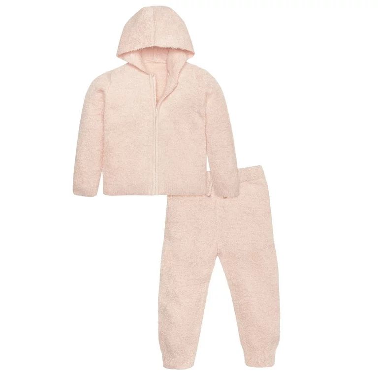 Modern Moments By Gerber Toddler Unisex Cozy Zip up Hoodie & Jogger, 2-Piece Outfit Set, 12M - 5T | Walmart (US)