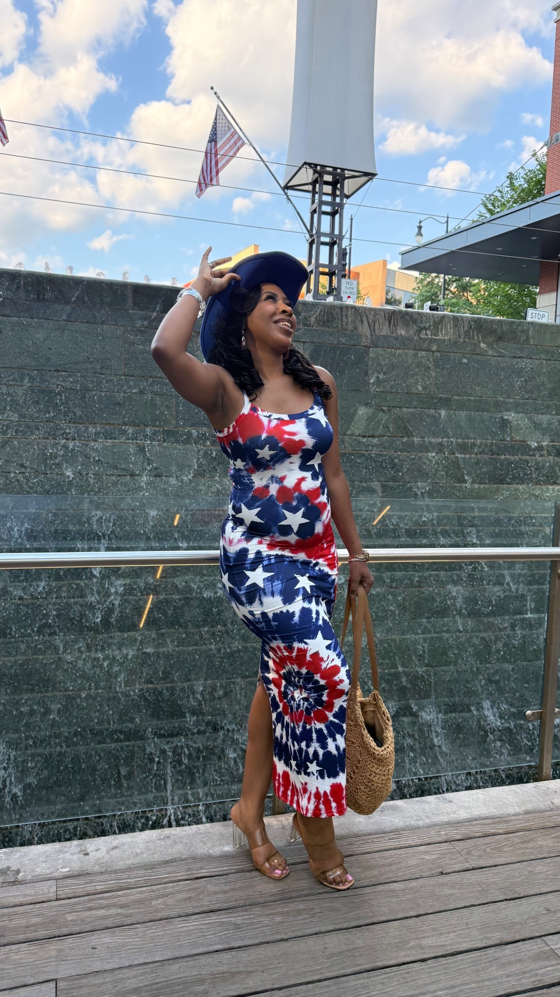 Got my patriotic vibes on point with this fitted maxi dress 🔴⚪🔵 Weekend-ready and feeling fabulous! #MemorialDayStyle #SummerOutfits #CountryConcertOutfit


#LTKFindsUnder50 #LTKSummerEdit #LTKOver40