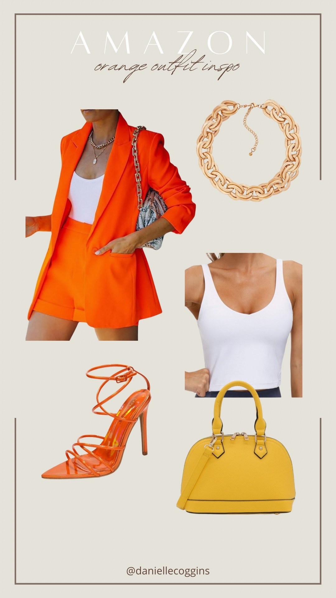 Amazon Orange outfit inspo 🧡

orange blazer outfit, matching blazer and shorts set, summer statement outfit, bold two-piece set, Amazon fashion finds, bright business casual, vacation dinner look, powerful feminine outfit, colorful suit set, high-waisted short set, modern summer outfit, date night outfit inspo, trendy women's style, fashion blogger look, elevated casual style, city chic outfit, gold chain necklace outfit, vibrant color fashion, pop of color accessories, amazon summer outfit 

 

#LTKFindsUnder100 #LTKShoeCrush #LTKSummerEdit