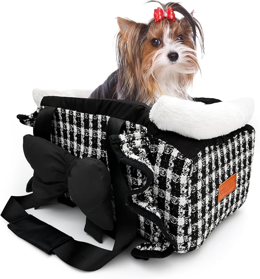 Cullaby Console Dog Car Seat for Small Dogs 11lbs, Safe and Comfortable Dog Booster Seat, Portabl... | Amazon (US)