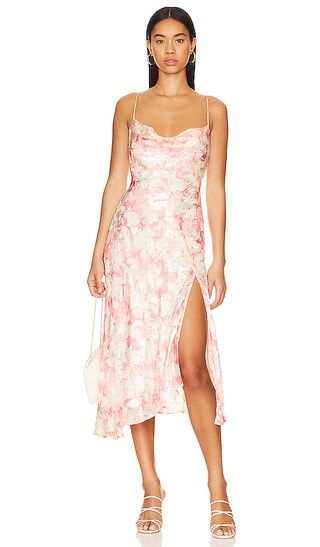 Gaia Dress in Pink Burn Out | Revolve Clothing (Global)