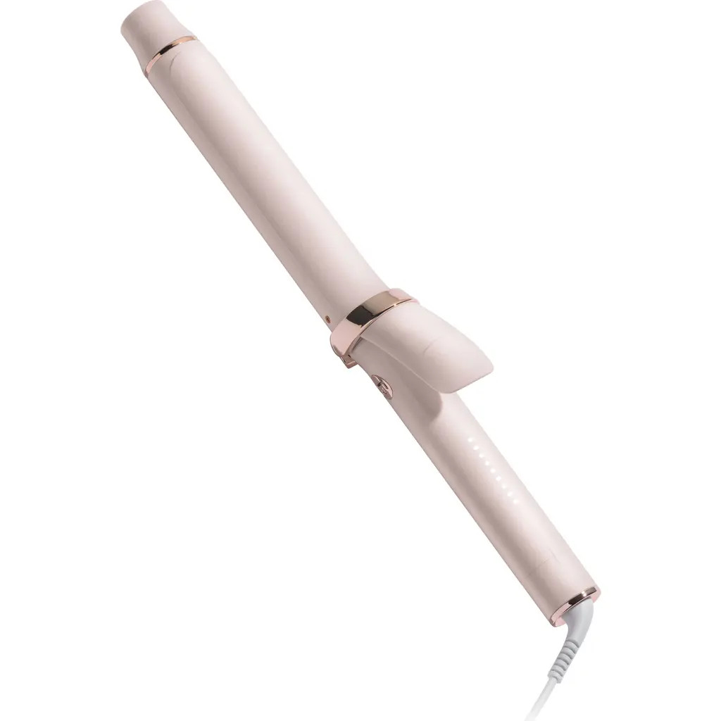 T3 SinglePass Curl X 1.25"" Ceramic Extra-Long Barrel Curling Iron in Satin Blush at Nordstrom | Nordstrom