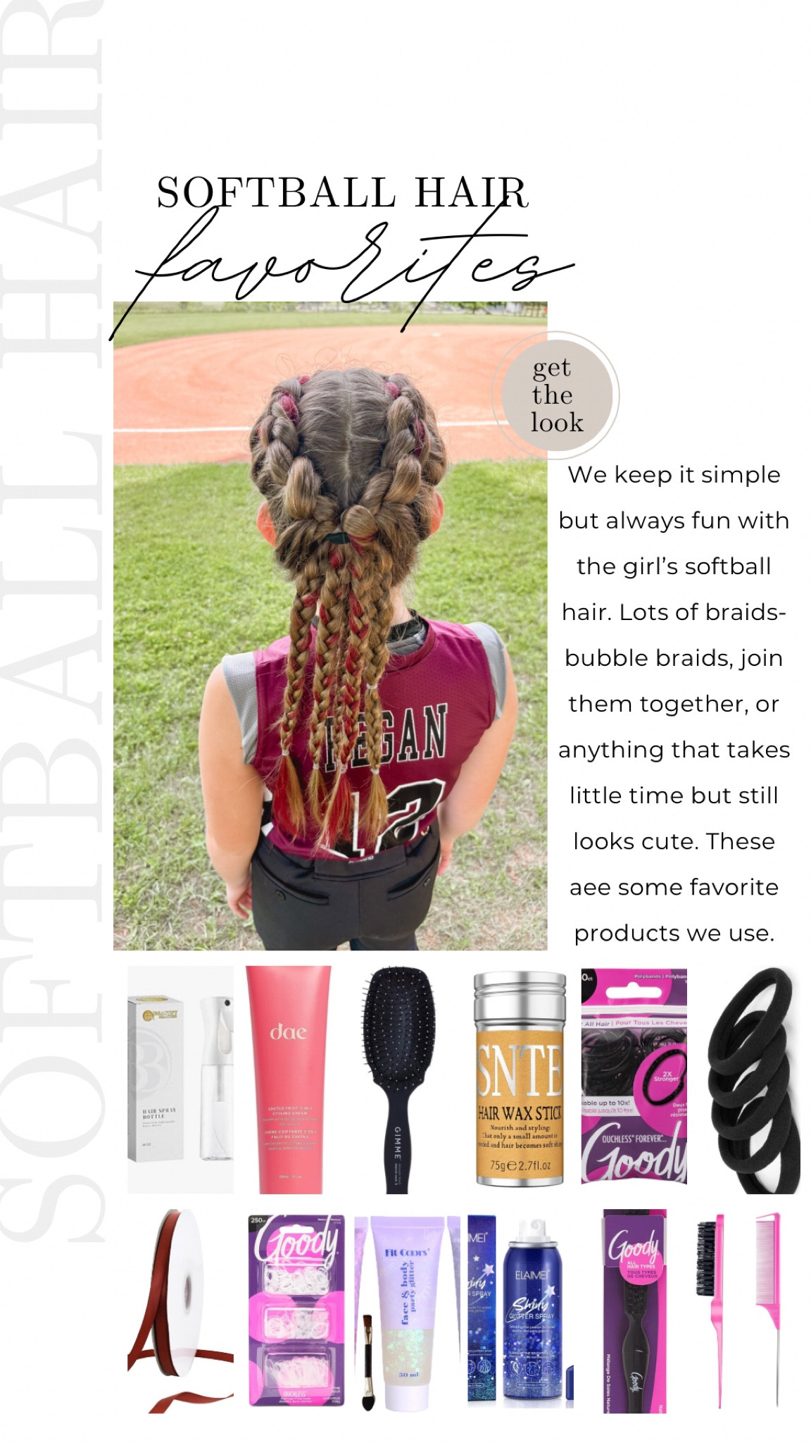 Some of our favorite hair products and accessories for softball hair. #sportsmom #softballhair #softballmom

#LTKBeauty #LTKFamily #LTKKids