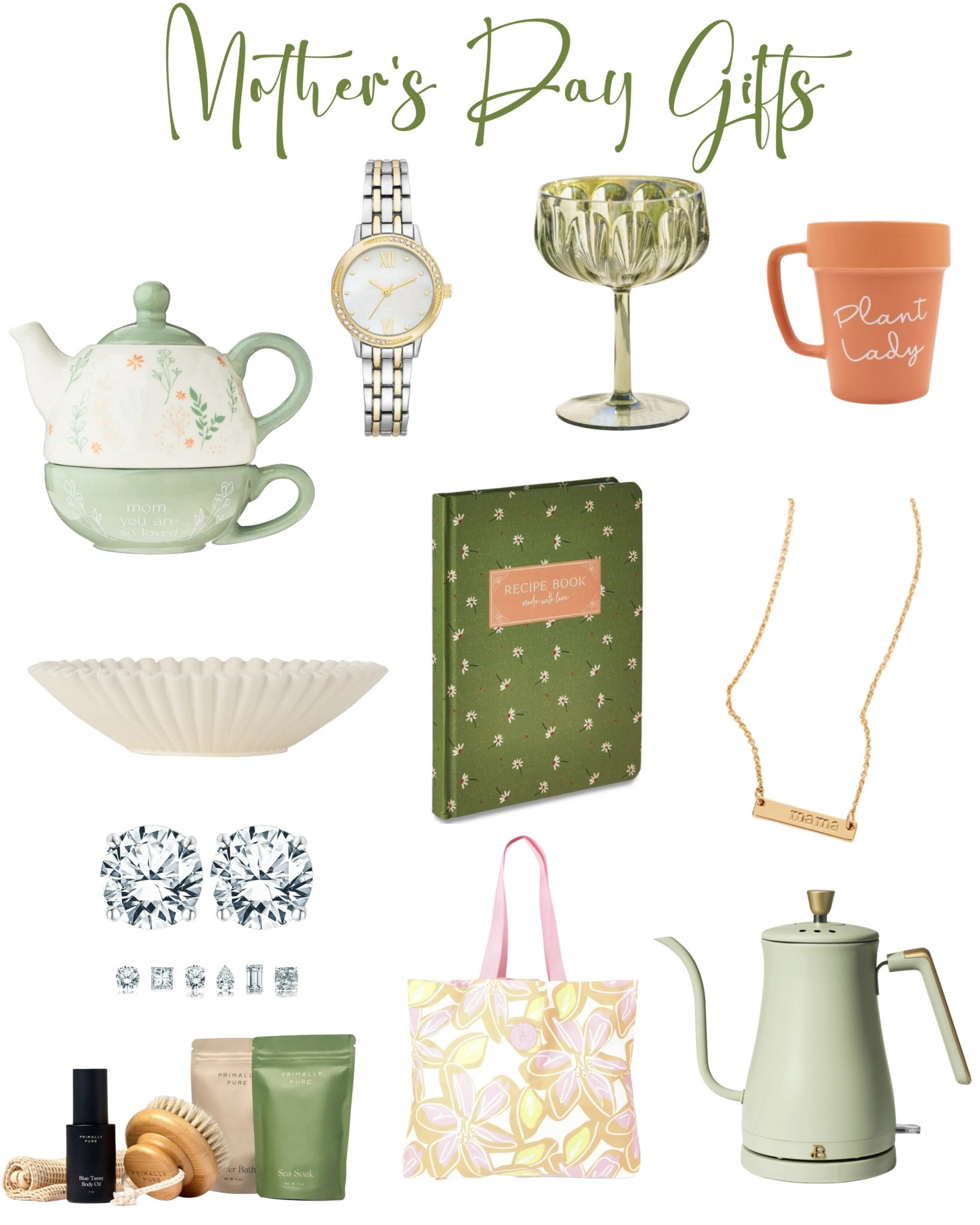Mother’s Day is right around the corner, and I’ve rounded up some thoughtful gift ideas she’ll truly love! From charming teapots and elegant watches to relaxing spa sets, stylish kitchen finds, and everyday jewelry—there’s something special for every kind of mama. Whether she’s a plant lover, a recipe collector, or a cozy homebody, these gifts are all about making her feel seen and celebrated.

Shop all these Mother’s Day gift ideas right here on my LTK!

#MothersDayGifts #GiftGuideForHer #LTKFinds #GiftIdeas #HomeDecor #JewelryLover #KitchenStyle #SpaDayAtHome #LTKSpring #MomGifts #LTKGiftGuide #HostessGifts #TargetStyle

#LTKFindsUnder100 #LTKFamily #LTKGiftGuide