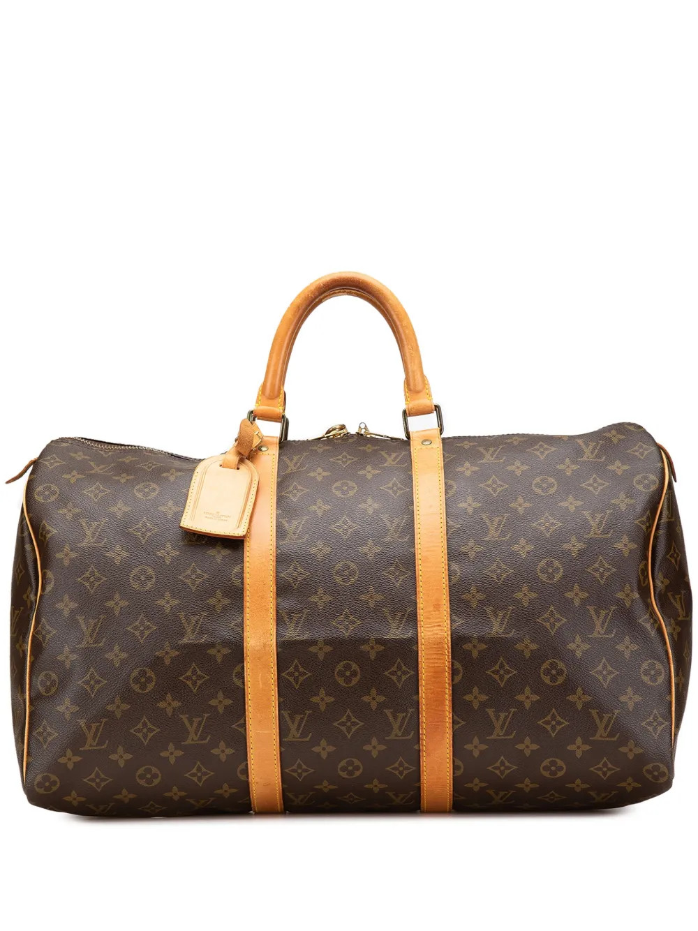 Louis Vuitton Pre-Owned 2001 Monogram Keepall 50 travel bag - Brown | Farfetch Global