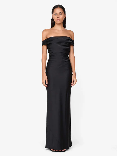 ETERNITY OFF SHOULDER MAXI - BLACK | Bec & Bridge (Global)