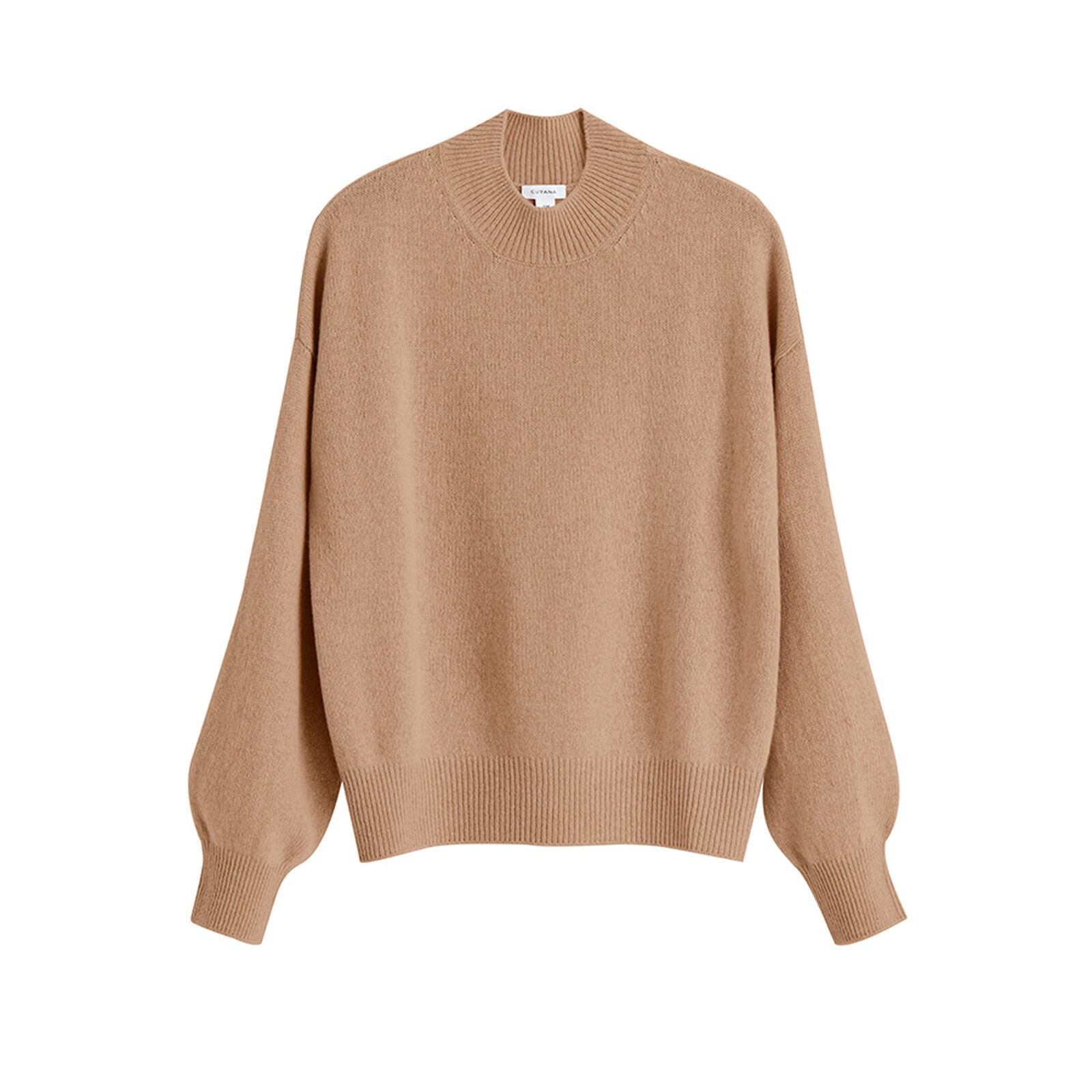 Recycled Cashmere Mock Neck Sweater | Cuyana