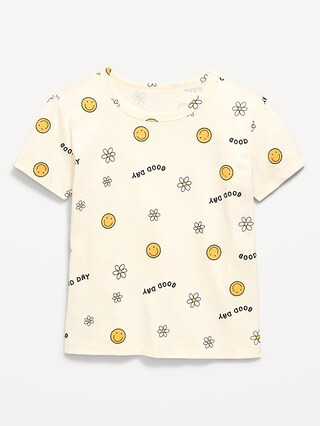 Softest Printed Short-Sleeve T-Shirt for Girls | Old Navy (US)