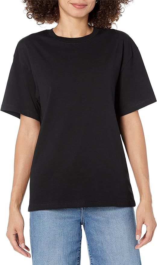 The Drop Women's Lydia Short-Sleeve Loose Drop-Shoulder Jersey T-Shirt | Amazon (US)