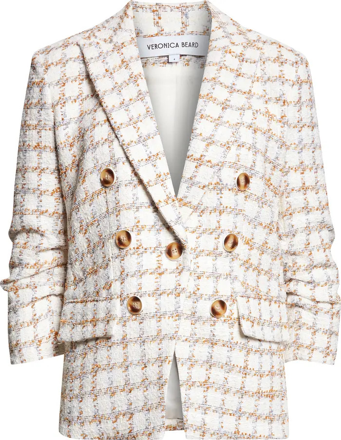 Ryland Double Breasted Metallic Tweed Dickey Jacket | Nordstrom