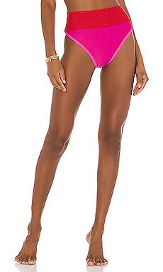 BEACH RIOT Emmy Bikini Bottom in Pink & Red from Revolve.com | Revolve Clothing (Global)