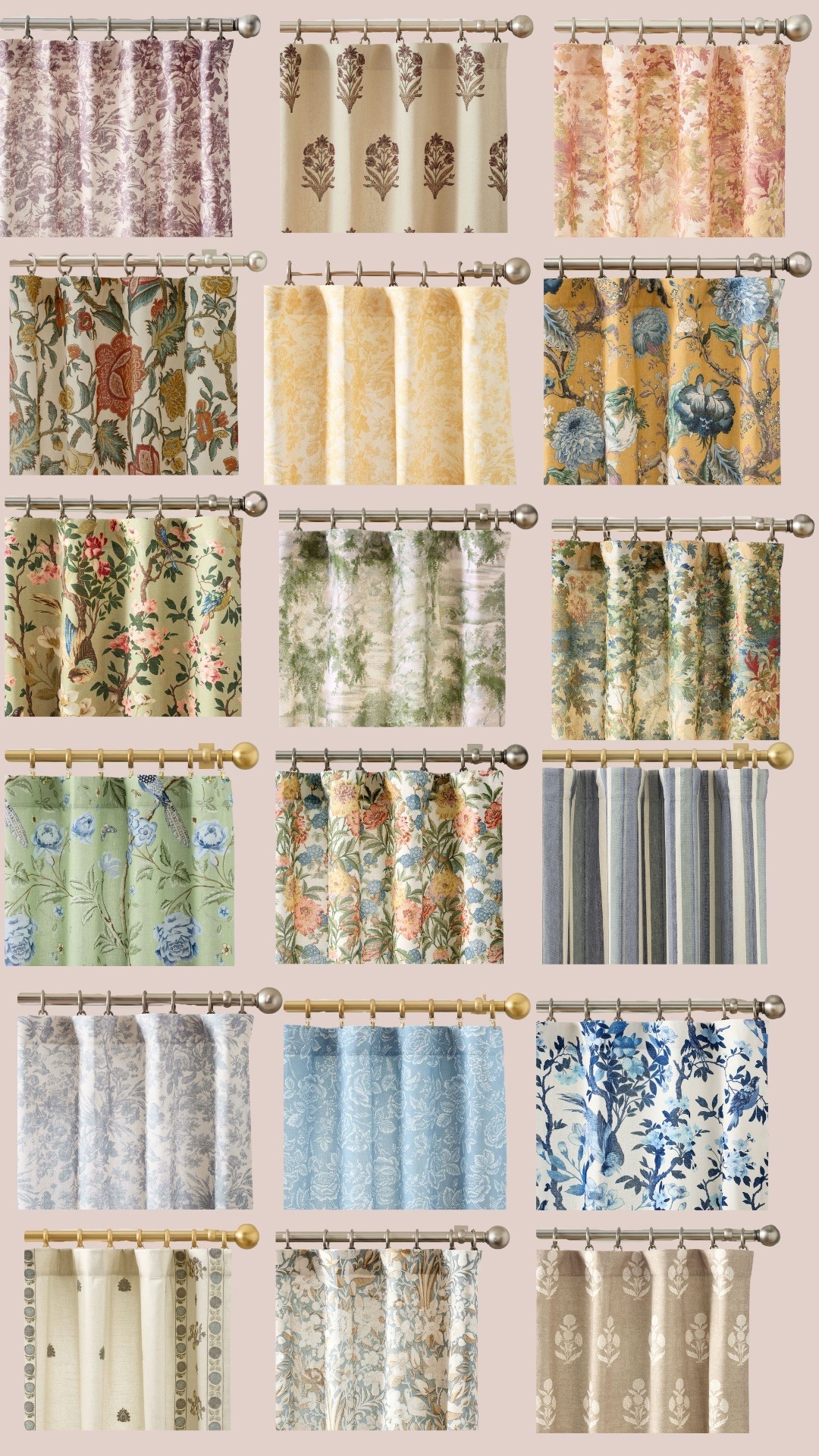 Printed curtains from @potterybarn 

#LTKHome