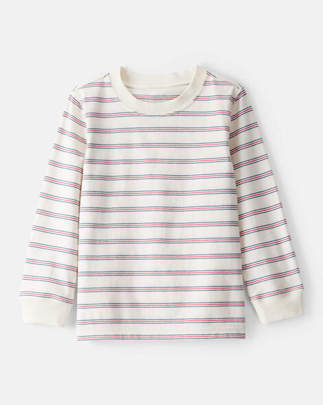 Carter's Toddler Boys Boy Striped Long-Sleeve Tee - Cream 3T Multi | Carter's Inc