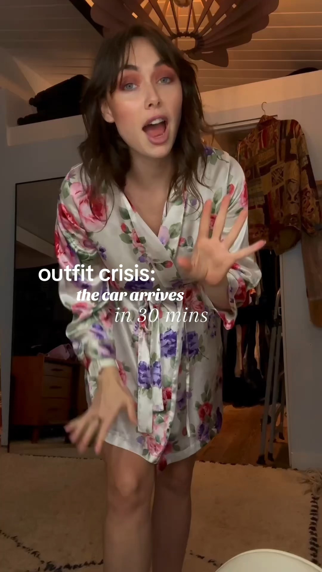 Quick holiday party outfit! Burgundy tights with a chunky boot and a fun sweater