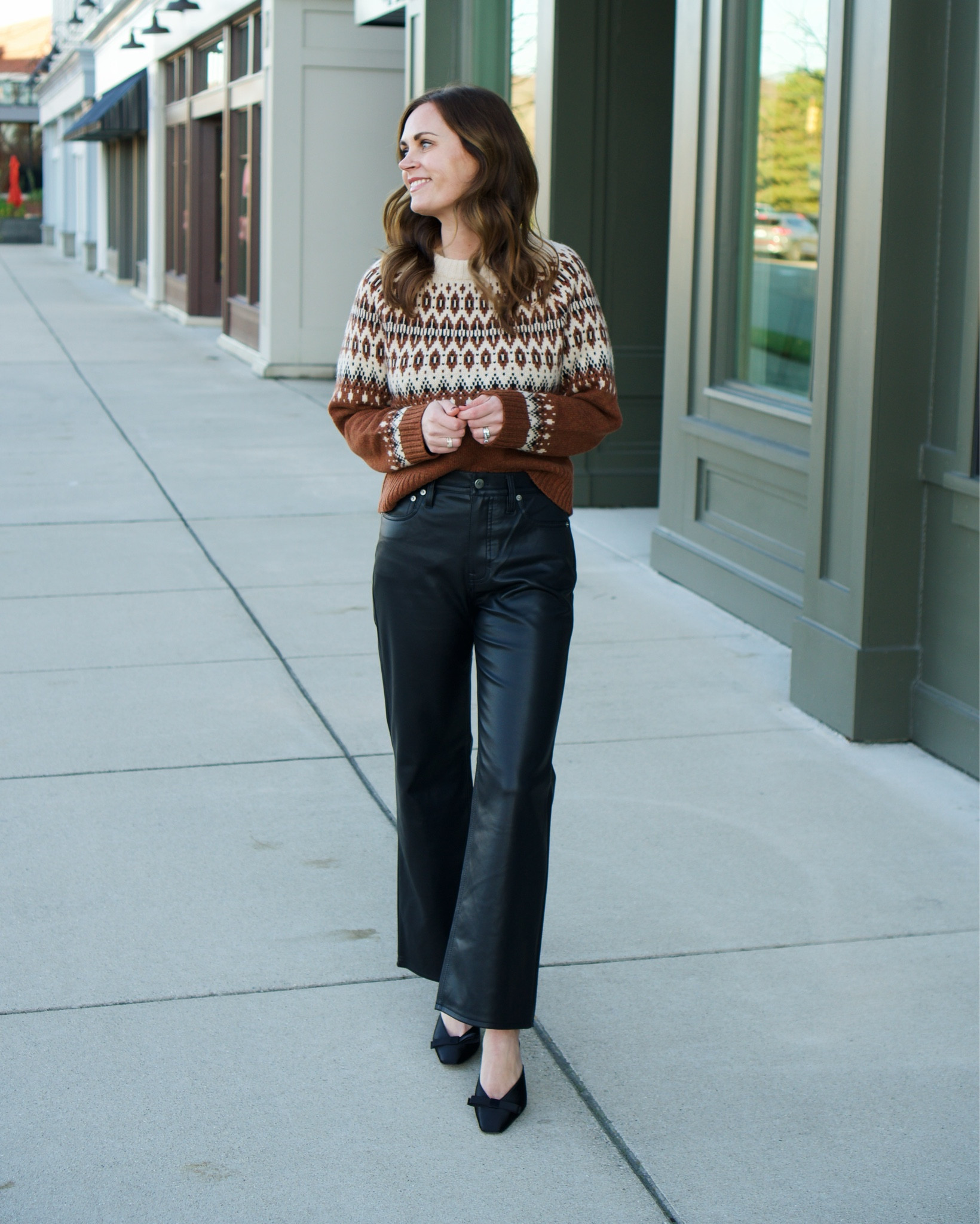 @jcrew #injcrew #ad #gifted
Fair isle sweater, size XS
Red sweater, size xs
Brown coat, size 2
Navy coat, size 0
Dress, size 2
Jeans, size 25
Faux leather pants, size 25
Shoes I went down a half size in all


#LTKOver40 #LTKHoliday #LTKSeasonal