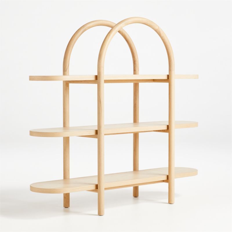 Dolly Natural Wide Kids Bookcase by Leanne Ford + Reviews | Crate & Kids | Crate & Barrel