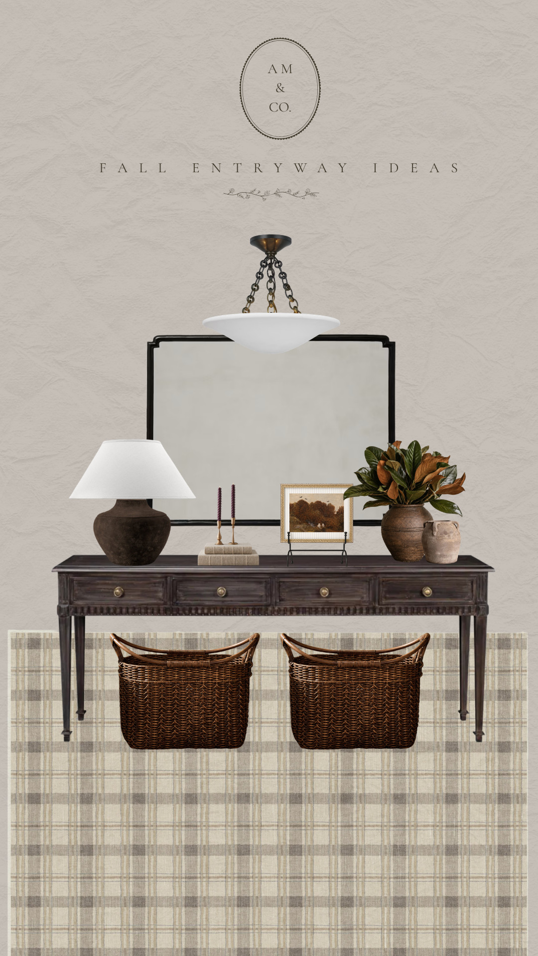 A little fall moment in the entry 🍂 Warm tones, layered textures, and a few simple seasonal touches to welcome the season.

#FallEntryway #FallDecor #CozyHome #EntrywayStyle #FallHome