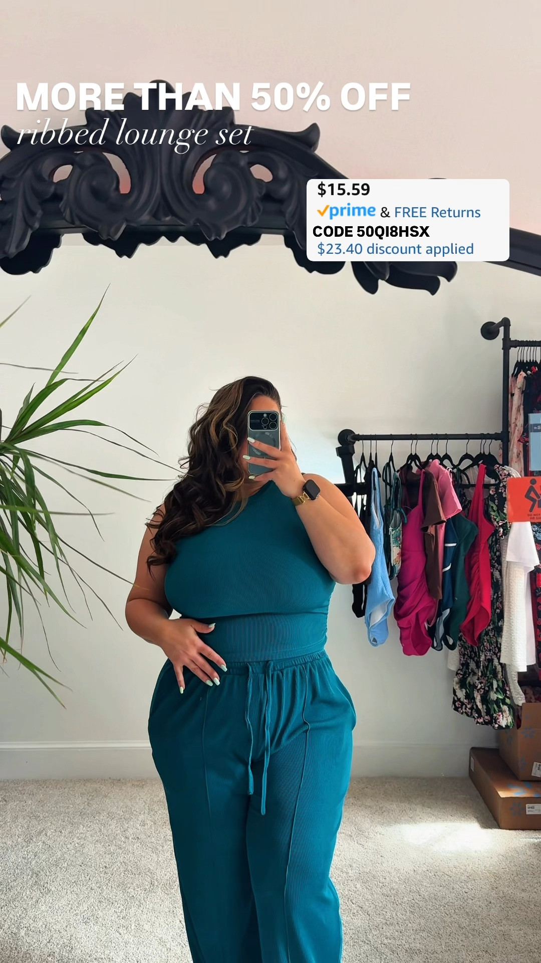 Ribbed lounge set only $15! 

USE CODE 50QI8HSX @ CHECKOUT! 

Codes & coupons only work for a limited time! If you get an error, it may have maxed the color/size you selected.. so try another one. Sometimes it helps to check out one item at a time! 

SCREENSHOT TO EASILY COPY/PASTE PROMO CODE AT CHECKOUT! 

#loungewear #affordablestyle #easyoutfits #casualoutfits #ltkcurves #summer #ltksalealert

#LTKMidsize #LTKFindsUnder50 #LTKStyleTip