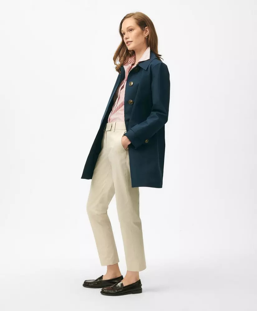 Raincoat in Water-Resistant Bonded Twill | Brooks Brothers