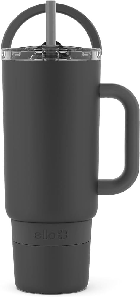 Ello Port 40oz Tumbler with Carry Loop & Integrated Handle, Vacuum Insulated Stainless Steel Reus... | Amazon (US)
