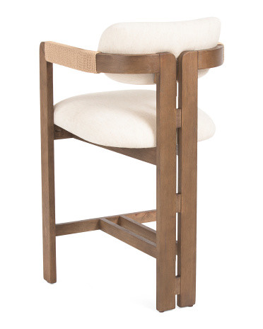 20x37 Ashley Counter Stool With Paper Cord Detail | TJ Maxx
