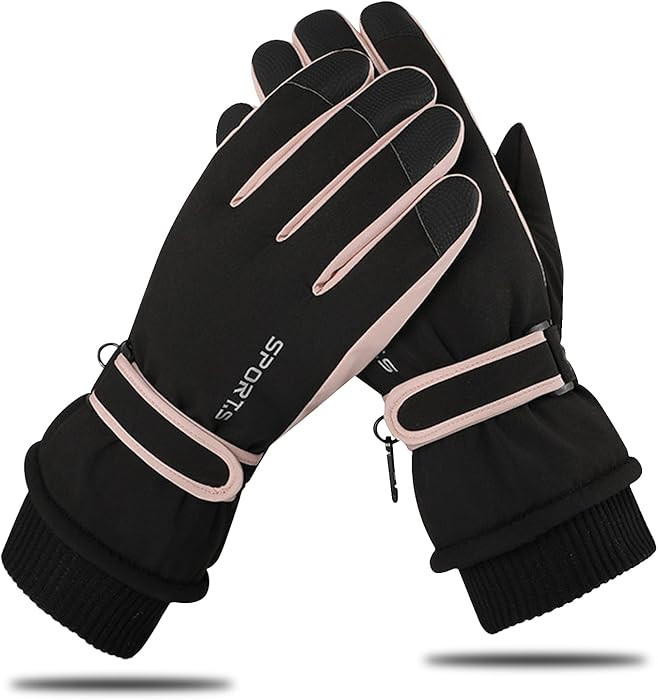 Andiker Ski Gloves Women Windproof Winter Warm Thermal Touchscreen Bike Cycling Gloves Snow Sport... | Amazon (UK)