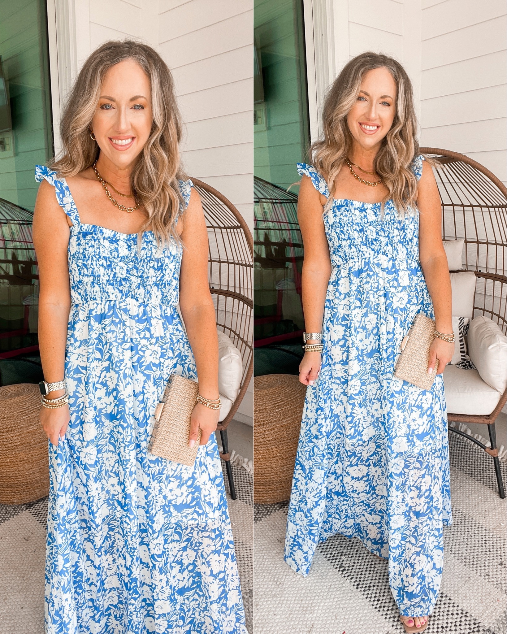 Vacation dress resort wear maxi dress amazon fashion amazon finds blue floral maxi dress 

#LTKunder50 #LTKtravel