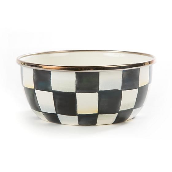 MacKenzie-Childs | Courtly Check Enamel Pinch Bowl | MacKenzie-Childs