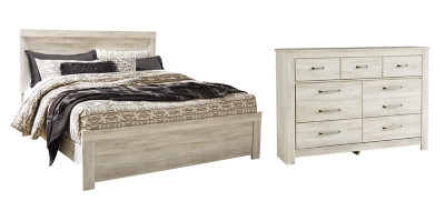 Bellaby King Panel Bed with Dresser | Ashley