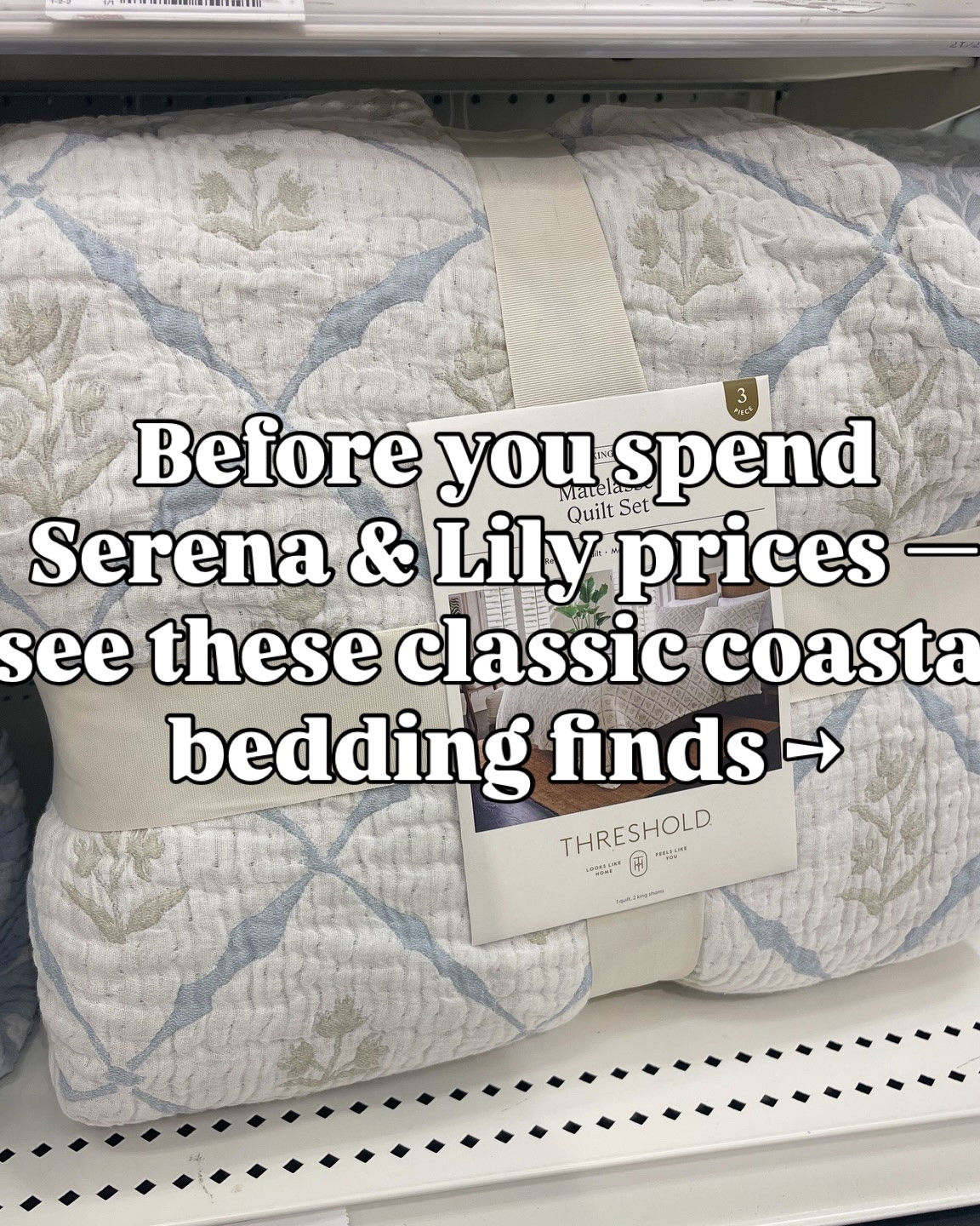 Bedding that feels very Serena & Lily without the price tag — perfect for a light, airy bedroom refresh. Save 10% with target circle offer!

Reply SHOP for info!

Target home, target bedding, quilt set, bedding, coastal bedding, look for less bedding, coastal home, blue and white decor, Serena and Lily, airy bedroom, bedroom refresh, coastal bedroom 

#TargetHome, #TargetFinds, #CoastalBedroom, #SerenaAndLilyInspired, #AffordableLuxury, #DesignerLookForLess, #BedroomInspo, #CoastalStyle, #NeutralHome, #HomeFinds, #TargetStyle, #BeddingGoals

Comment SHOP below to receive a DM with the link to this post on my LTK ⬇ https://liketk.it/5Lyjk