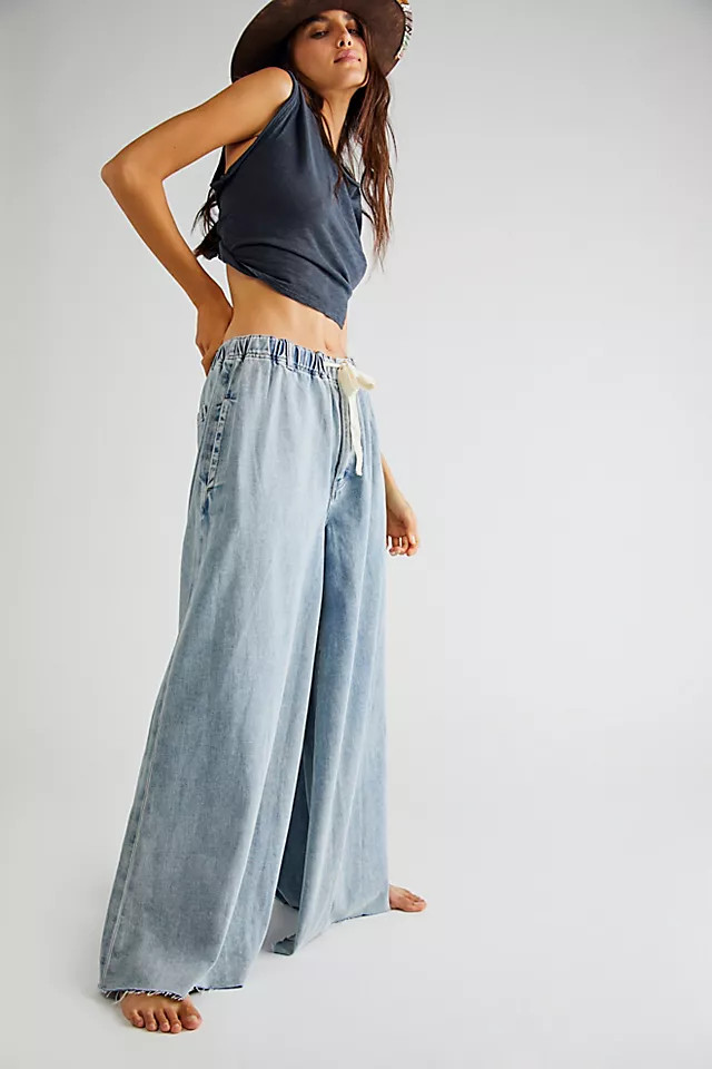 Clover Wide-Leg Solid Pants | Free People (Global - UK&FR Excluded)